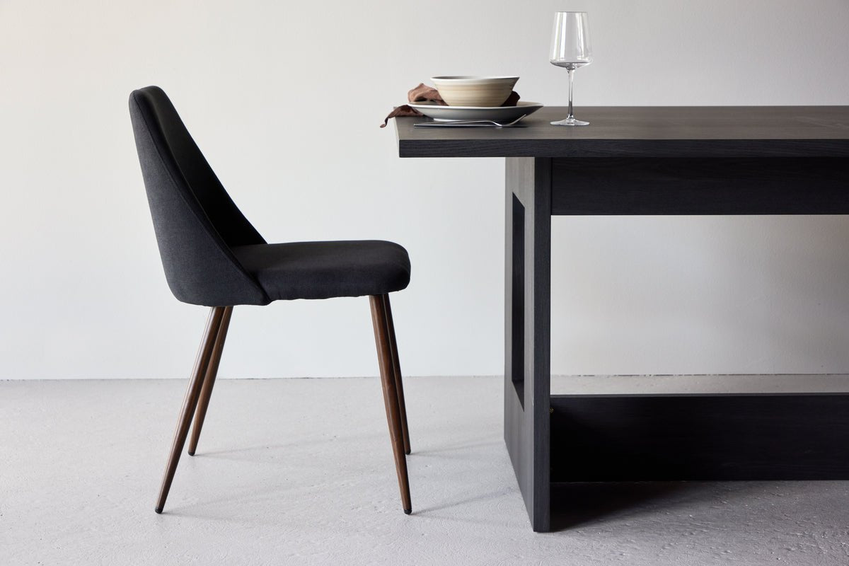 Ensemble de 2 - Chaise Liora en velours polyester doux