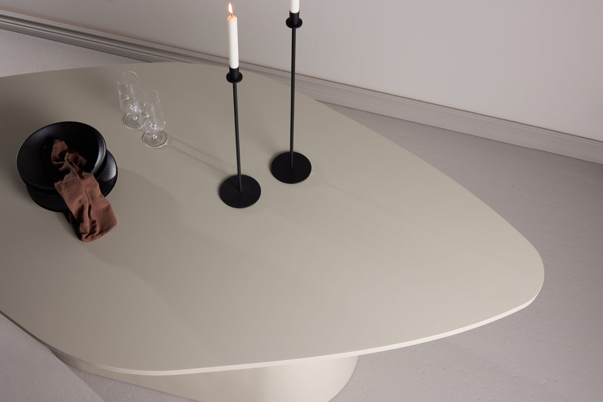 Table à manger Solaro – Table à manger design ovale 210x110 cm en Beige