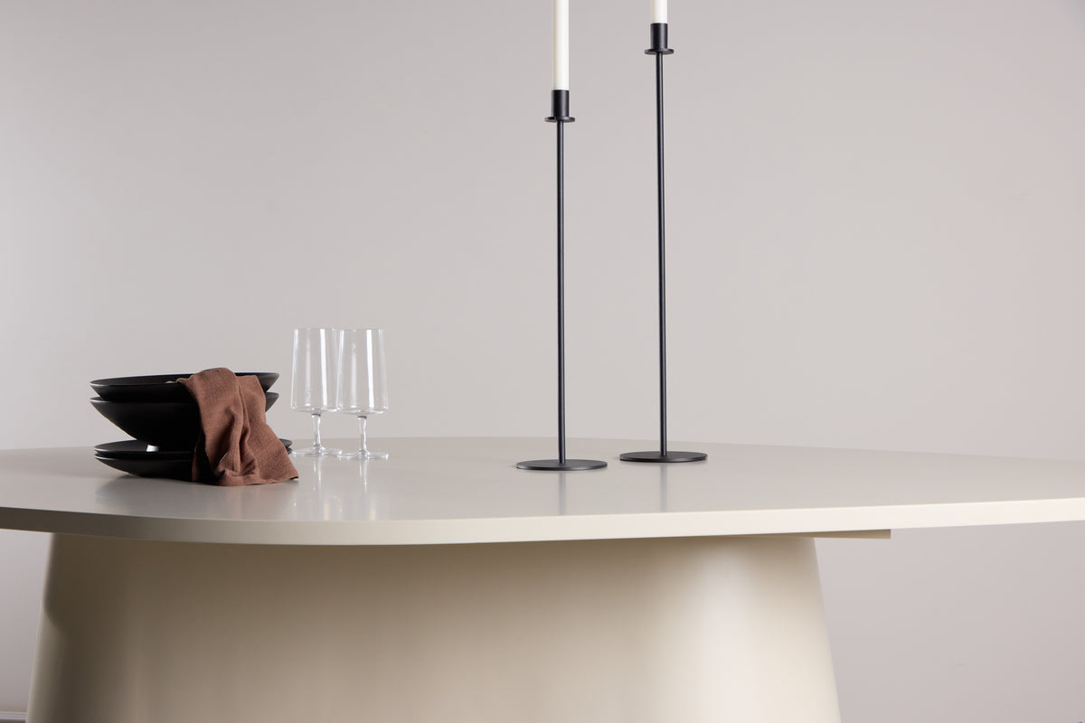 Table à manger Solaro – Table à manger design ovale 210x110 cm en Beige