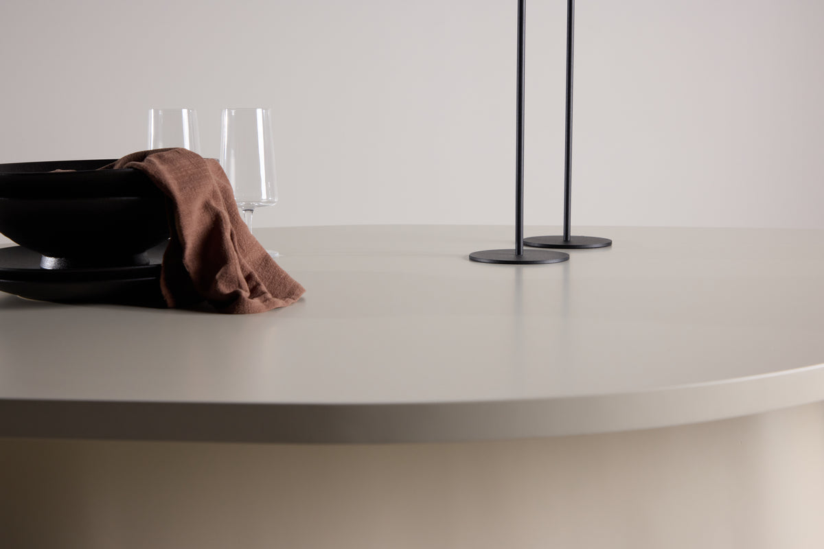 Table à manger Solaro – Table à manger design ovale 210x110 cm en Beige