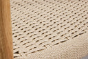 Ensemble de 2 - Chaise Leli en bois d'hévéa et tressage en corde