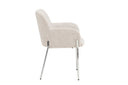 Chaise Helora en Beige en polyester-lin