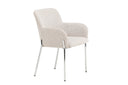 Chaise Helora en Beige en polyester-lin