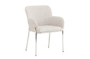 Chaise Helora en Beige en polyester-lin