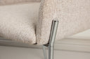 Chaise Helora en Beige en polyester-lin