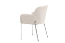 Chaise Helora en Beige en polyester-lin