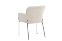 Chaise Helora en Beige en polyester-lin