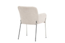 Chaise Helora en Beige en polyester-lin