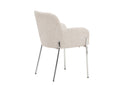 Chaise Helora en Beige en polyester-lin