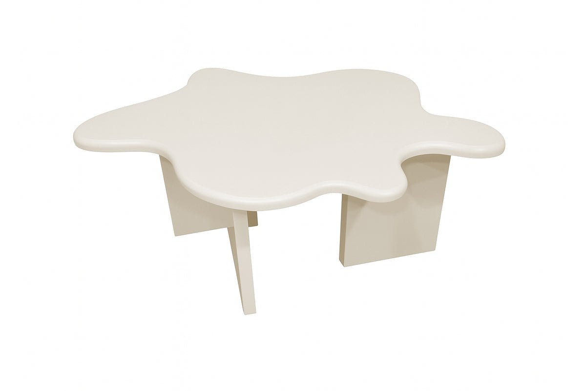 Table basse Calmera - en Beige avec une forme unique