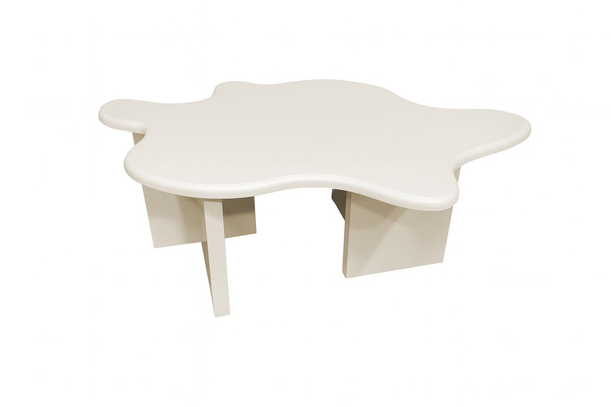 Table basse Calmera - en Beige avec une forme unique