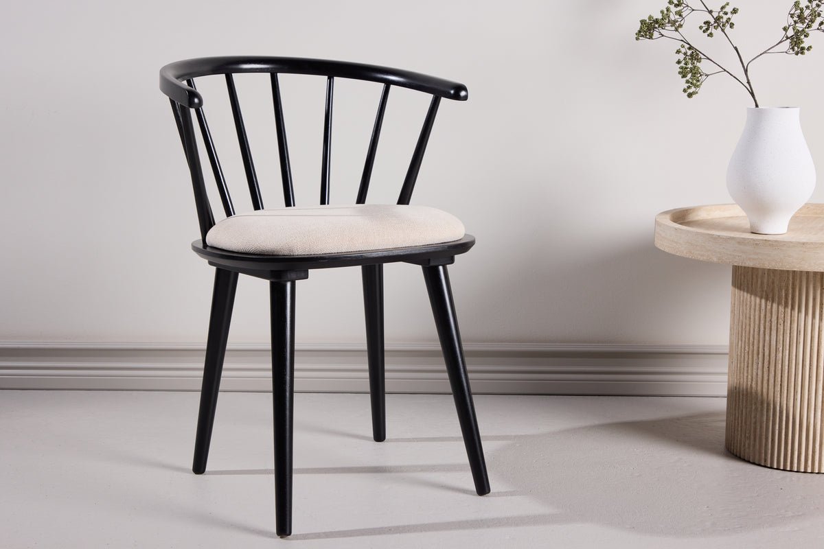 Ensemble de 2 - Chaise Ballado avec coussin d'assise cousu fixe