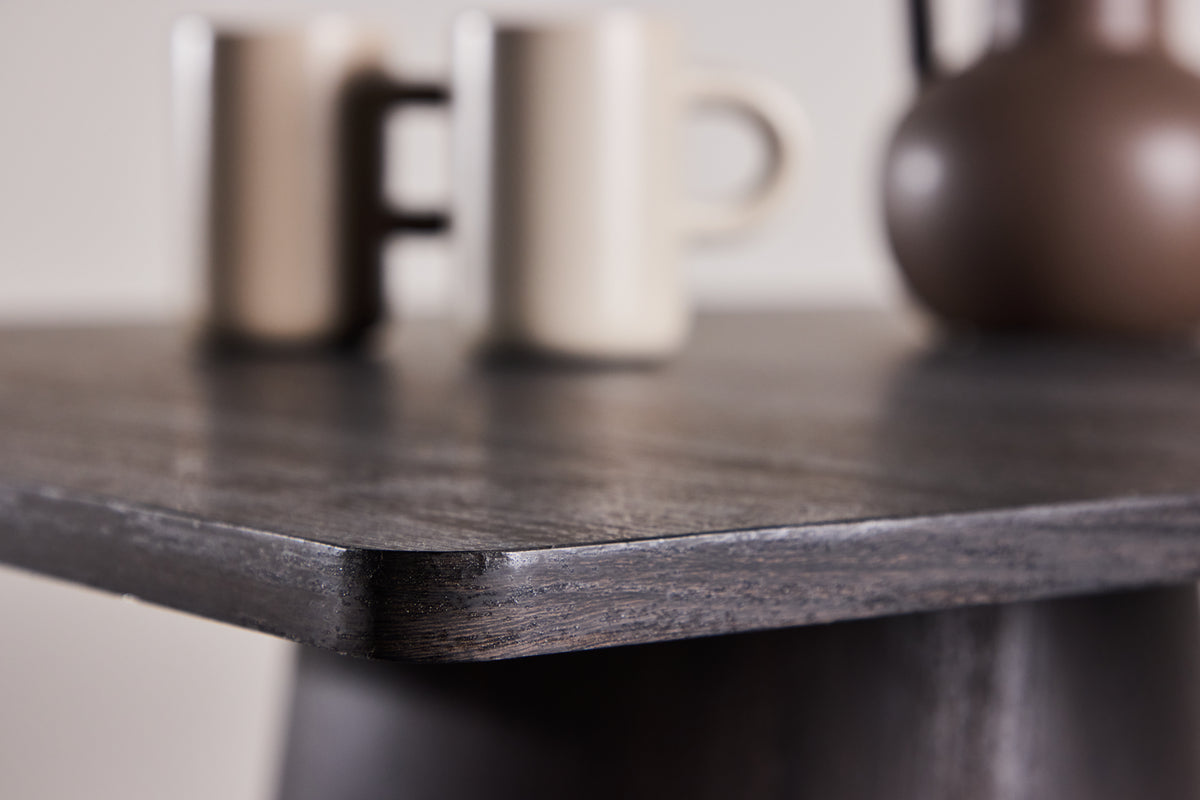 Table à manger Moreno – Table carrée 80x80 cm en moka