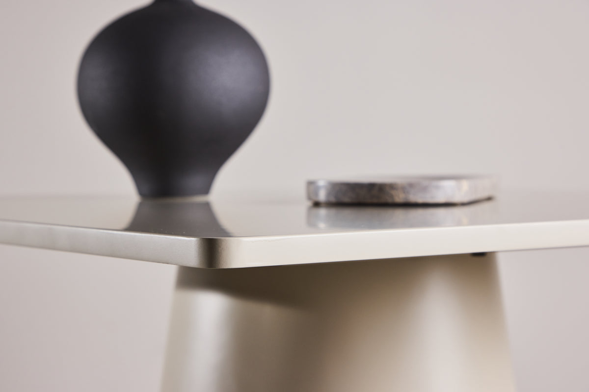 Table à manger Cubo – Table à manger design carrée 80x80 cm en Beige