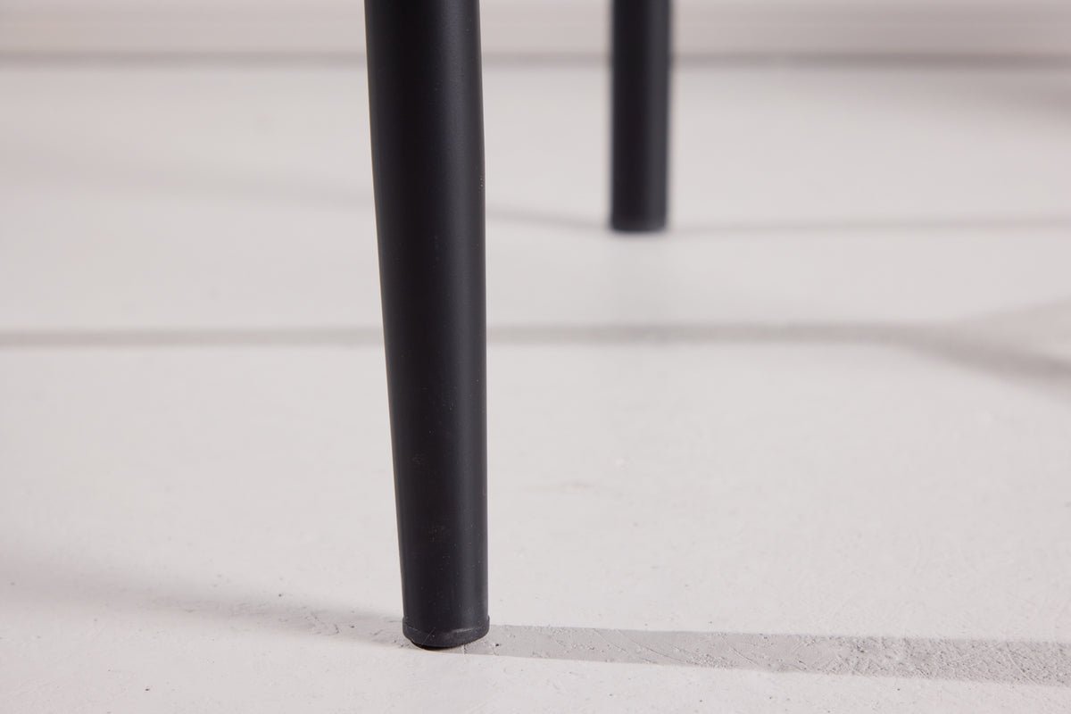 Chaise Fliou II - en Noir avec assise de couleur uniforme