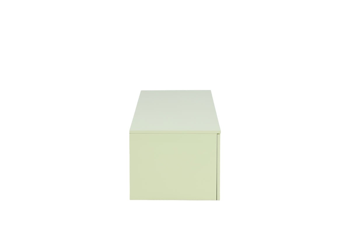 Meuble TV bas Marivo – Design brillant en Vert frais