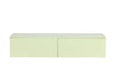 Meuble TV bas Marivo – Design brillant en Vert frais