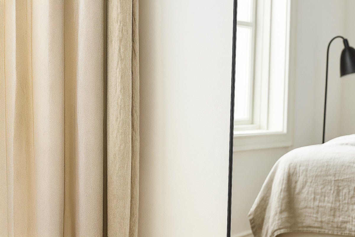 Spiegel Melton – avec cadre en aluminium noir mince