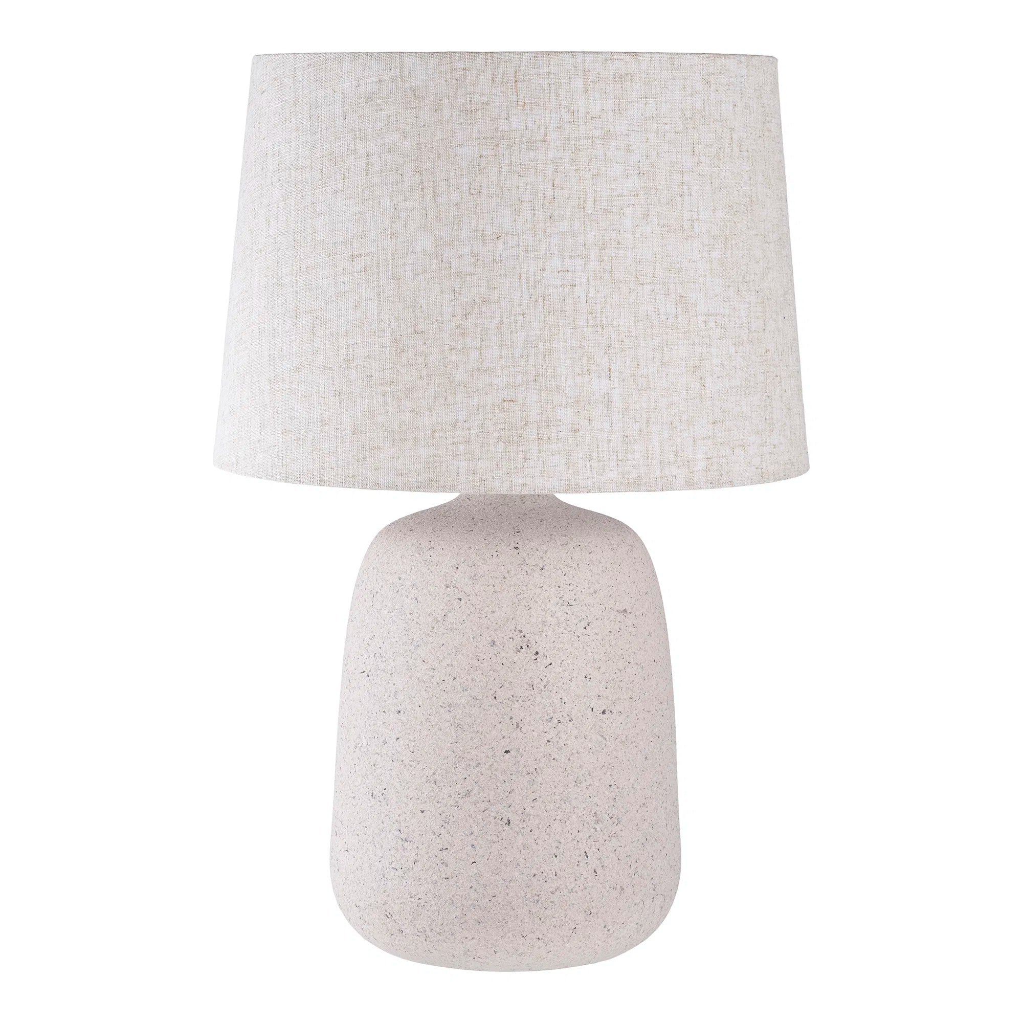 Lampe de table « Carmelo » – texture sable dans un look moderne