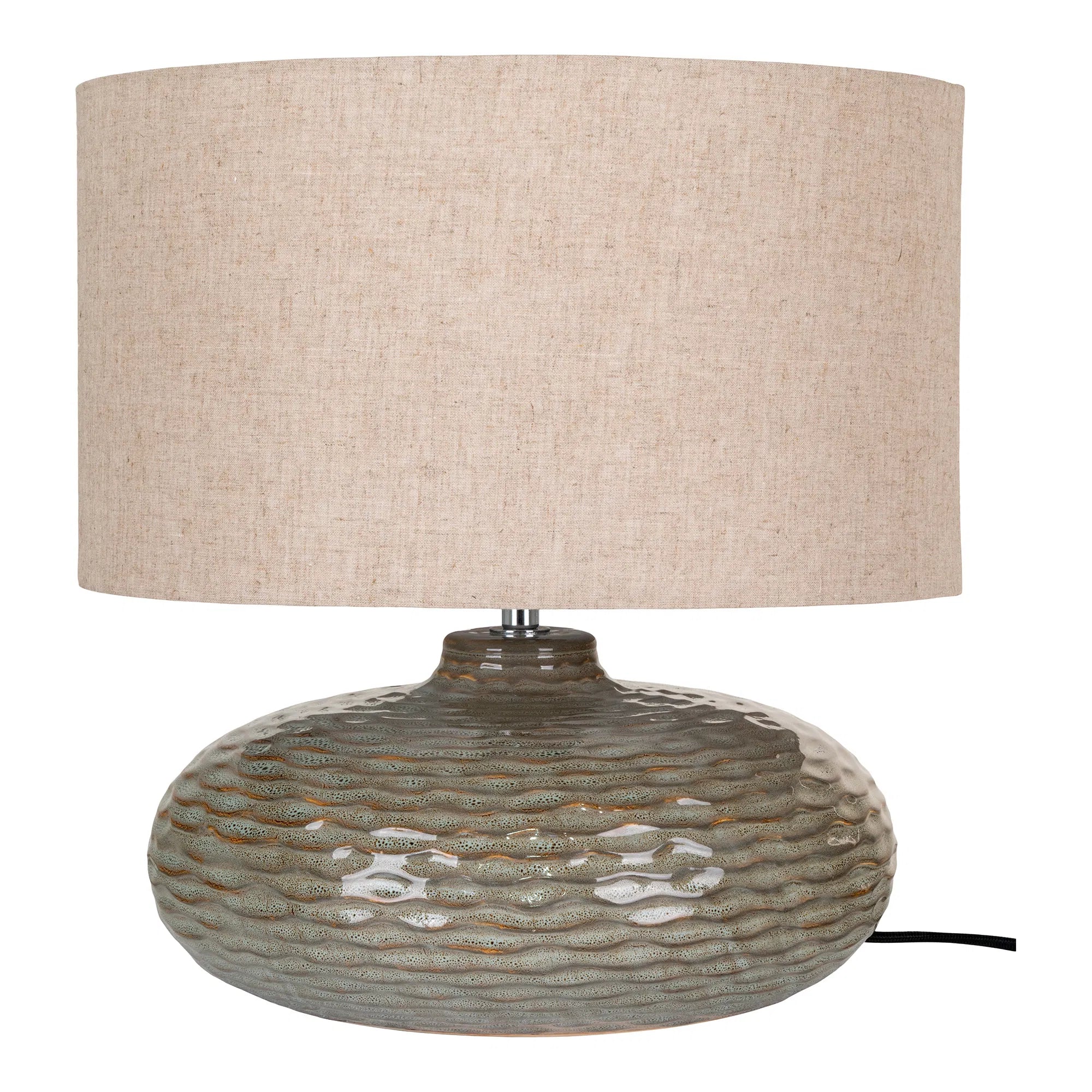 Lampe de table « Ferano » – Élégance en céramique en vert doux