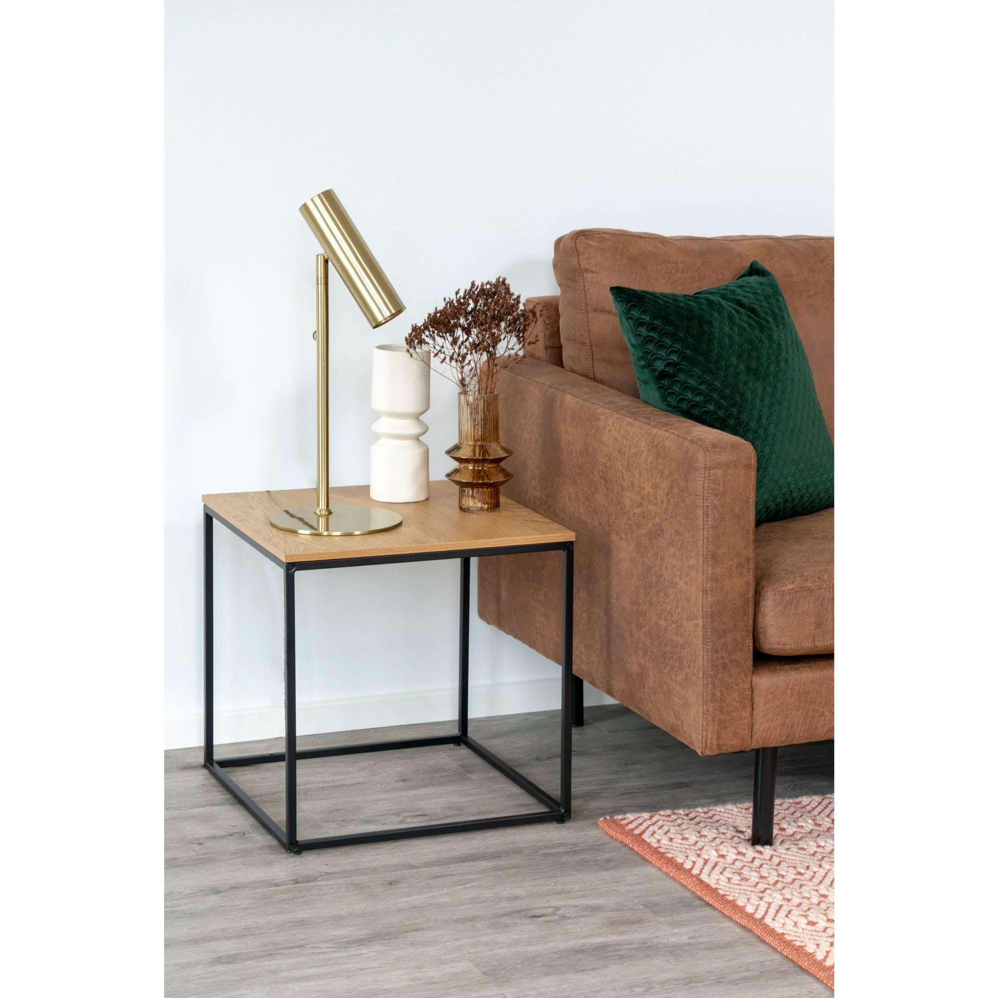 Lampe de table « Lazaro » – accent métallique en Noir ou or
