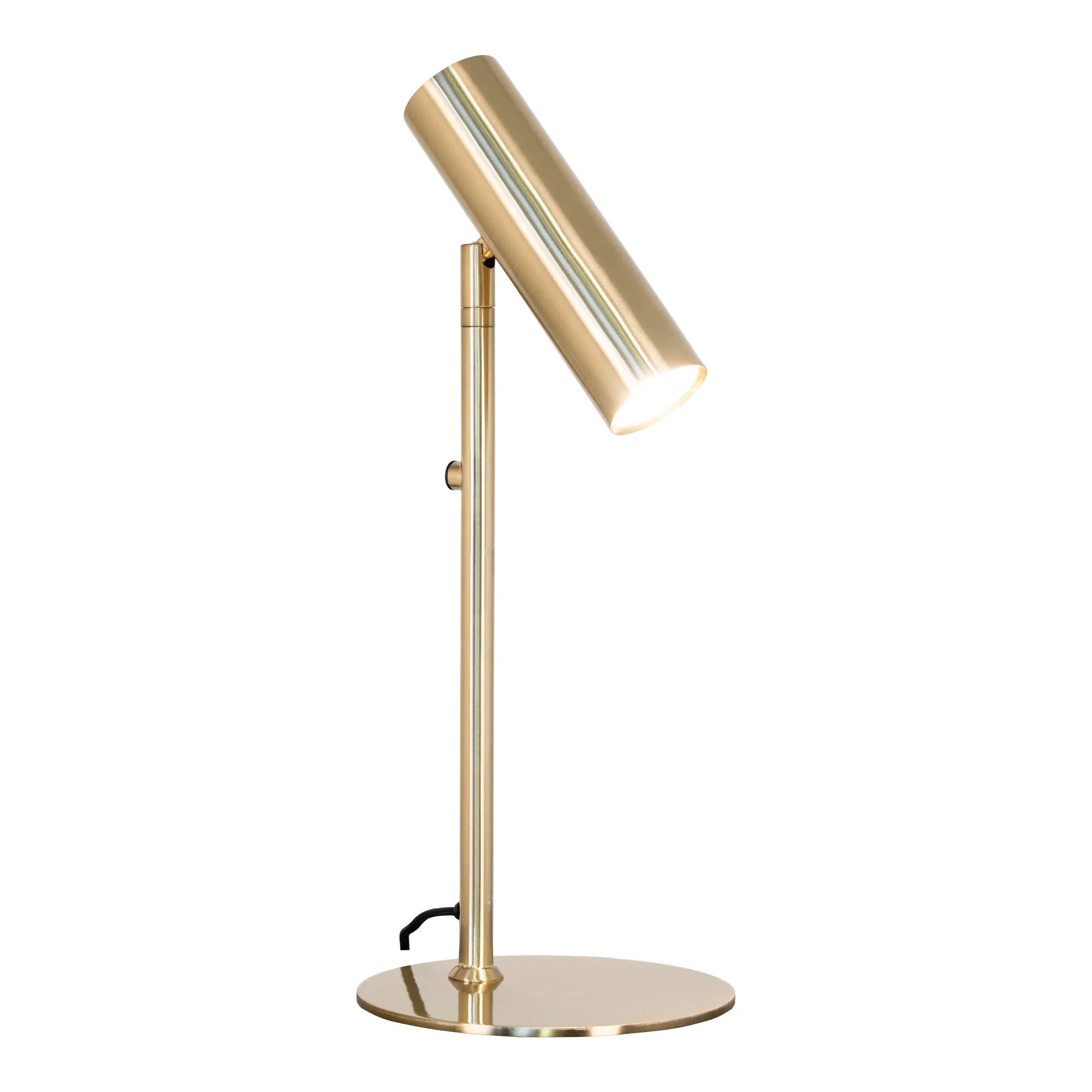 Lampe de table « Lazaro » – accent métallique en Noir ou or