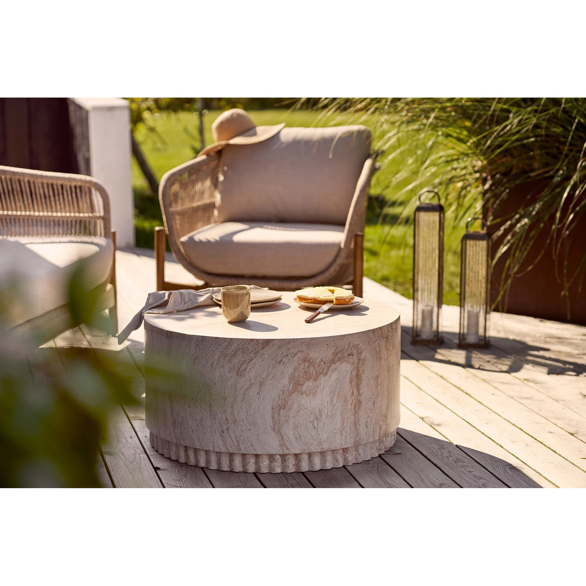 Lanterne de jardin Solmera – fabriquée en Métal et en verre
