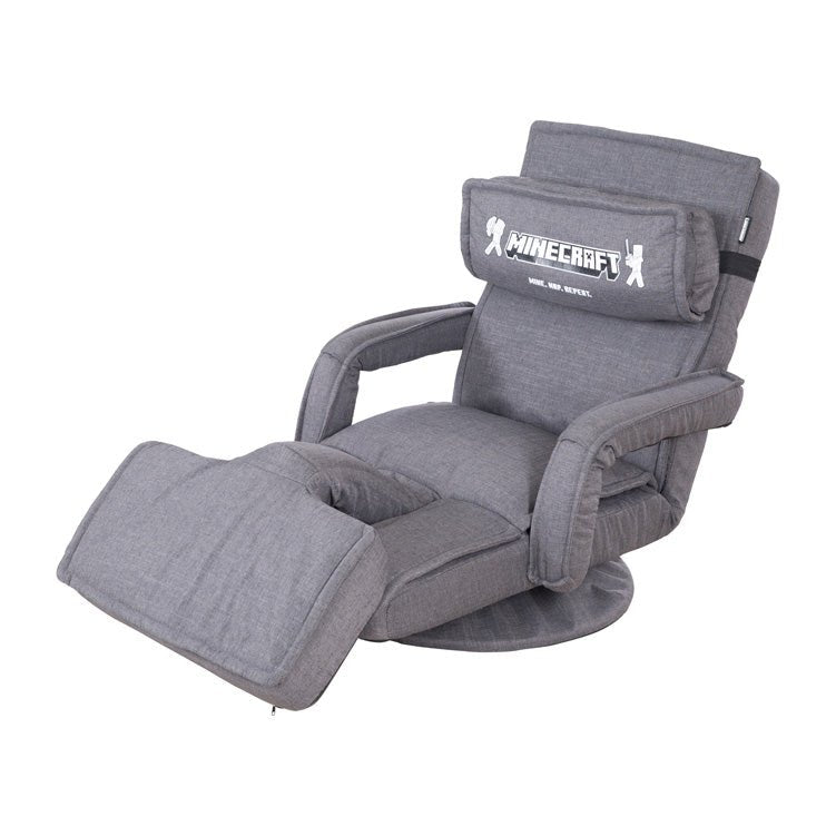 Fauteuil de jeu Minecraft « CraftStation » – réglable avec repose-pieds, accoudoirs et support pour clavier