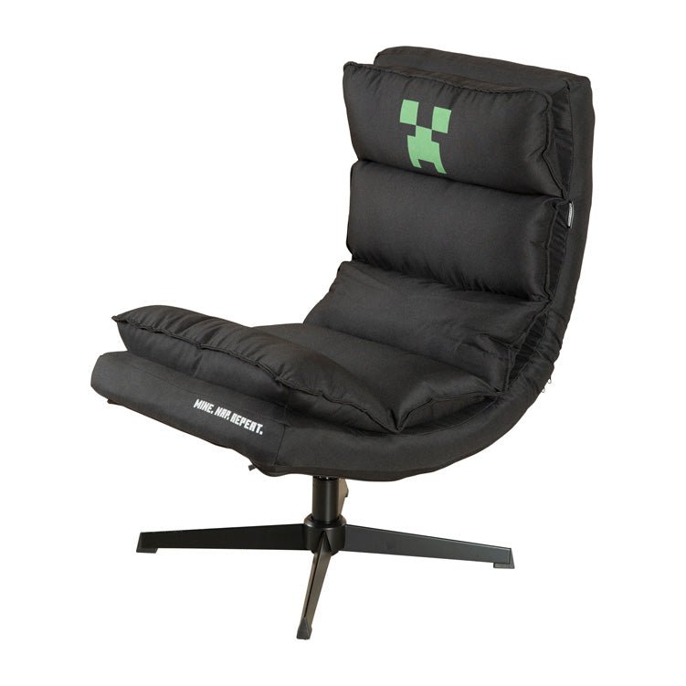 Fauteuil de jeu Minecraft « CreeperSpin » – avec fonction pivotante à 360° et dossier réglable