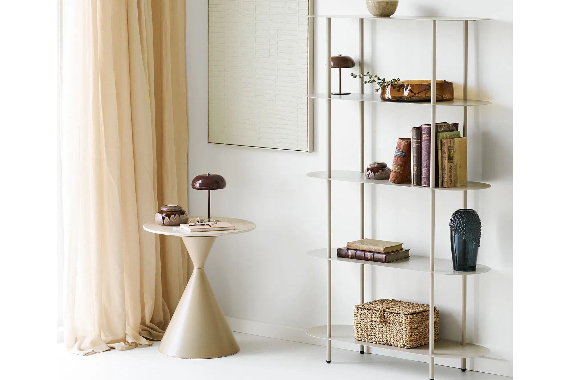 Lampe de table Elviora - Luminaire design en métal avec LED