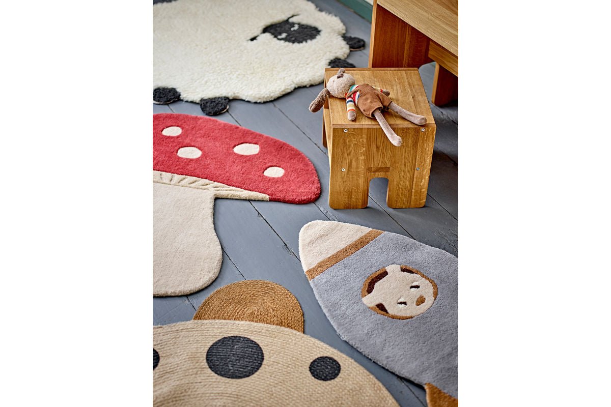 Tapis pour enfants Wolki – en 100 % laine aspect mouton