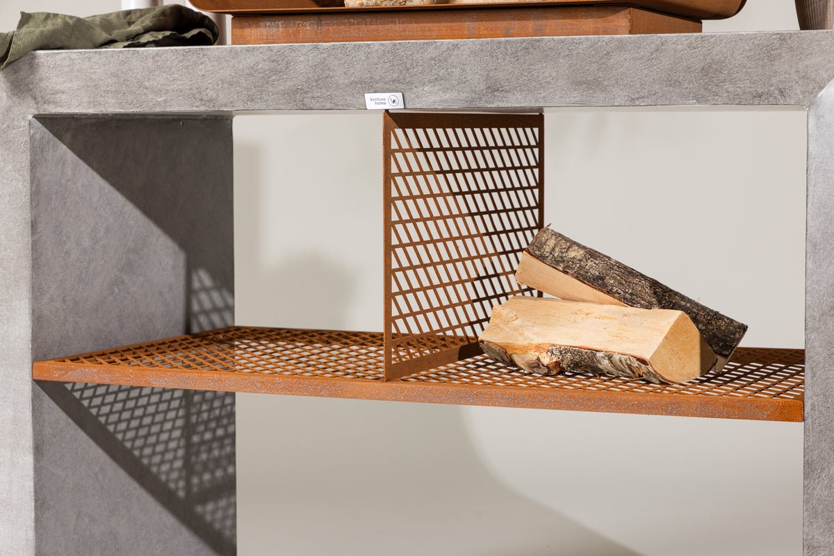 Cuisine extérieure Sella - en aluminium gris clair avec barbecue inclus