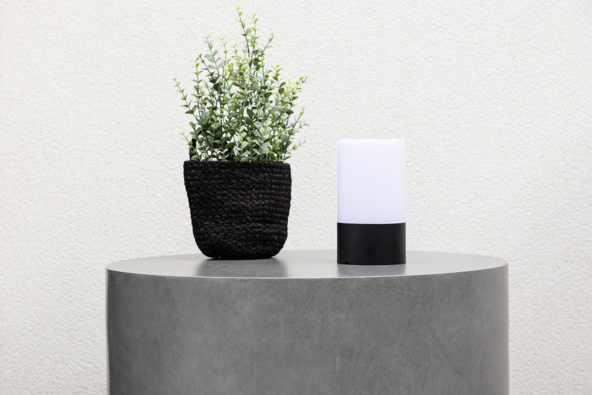 Garten Beistelltisch India -  Ø60 aus Aluminium in der Farbe Grau