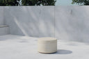 Table d'appoint de jardin Pirello - Design rond en aluminium et polypropylène