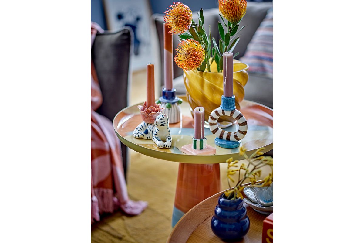 Pot de fleurs Solina – Verre soufflé bouche en jaune chaud