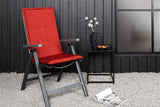 6er Set - Stuhlkissen Philly aus Polyester in Grau, Rot