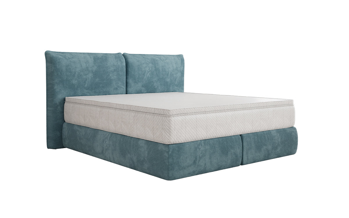 Lit boxspring Pillo en Côtelé