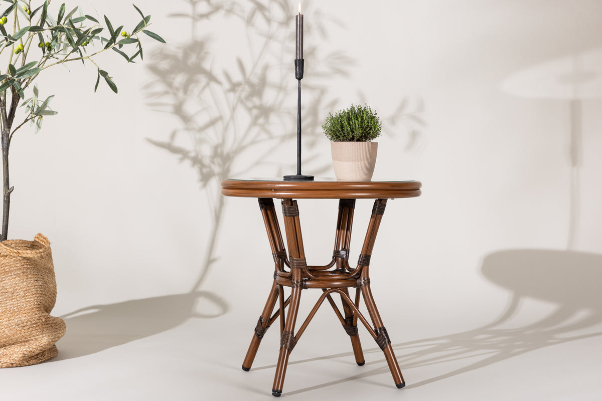 Table basse Sarge - Ø60 en couleur Marron