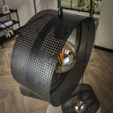 Suspension Sorelia – En gradation avec 3 luminaires et abat-jour annulaires perforés en Anthracite