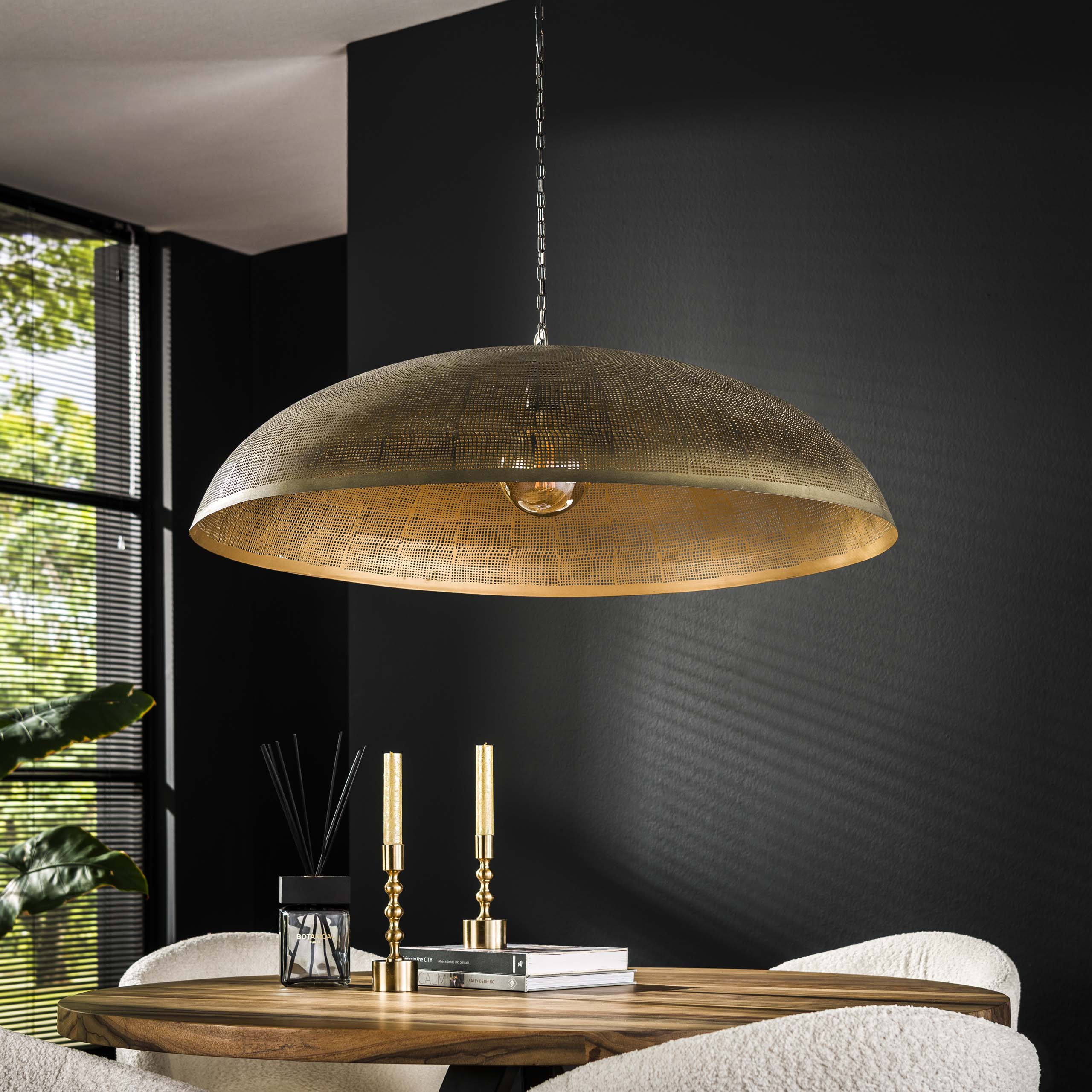 Suspension « Helia » – Avec surface en bronze antique en Métal