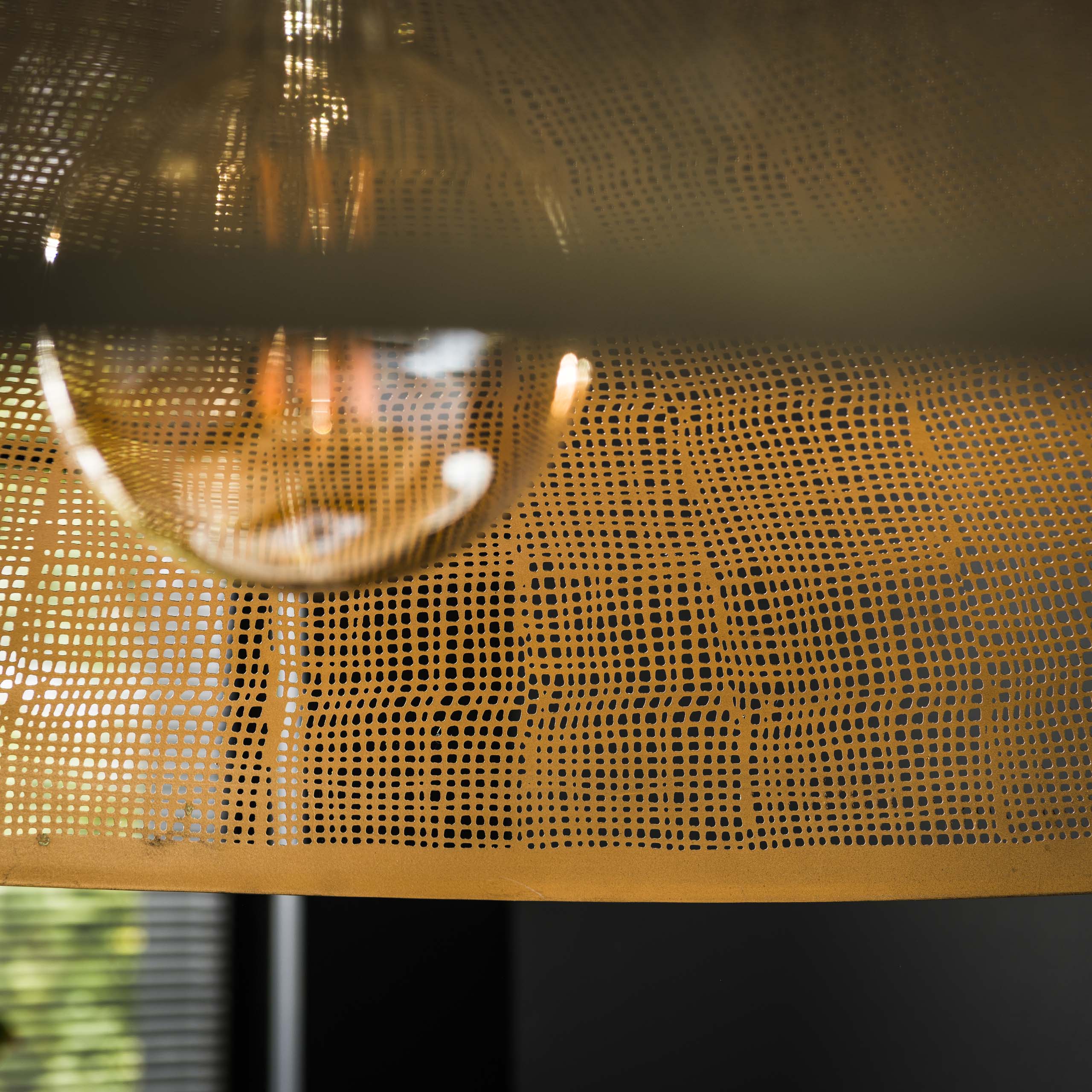 Suspension « Helia » – Avec surface en bronze antique en Métal