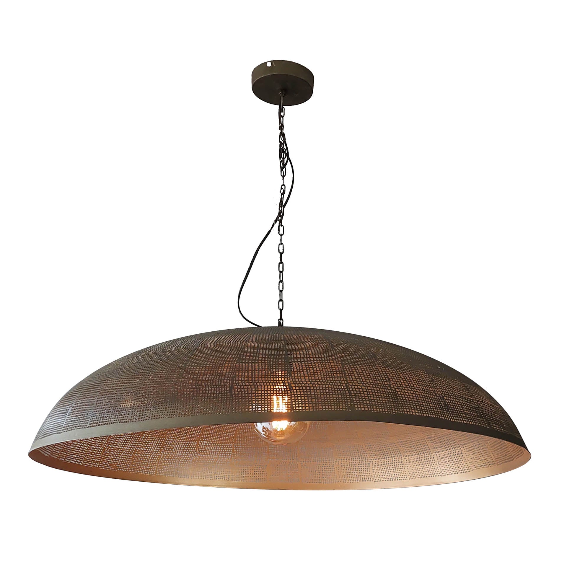Suspension « Helia » – Avec surface en bronze antique en Métal