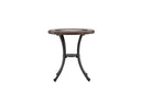 Table basse Lejla - Ø60 avec plateau marron en fibrociment