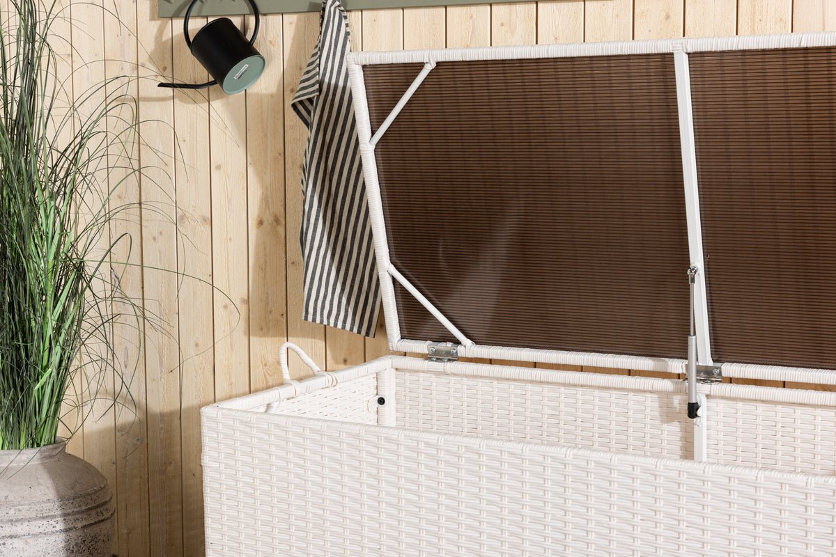 Coffre à coussins de jardin Dimmy - Disponible en Gris, Naturel ou Blanc