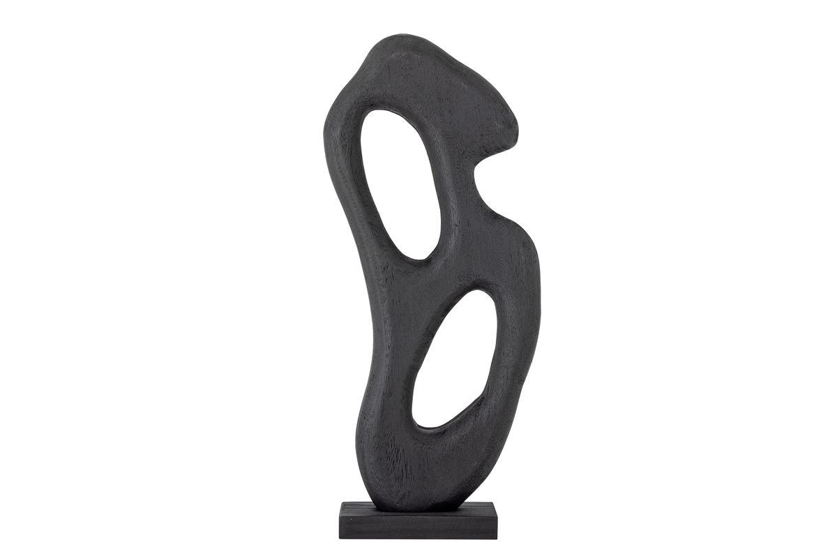 Objet décoratif Romi – Design sculptural en bois noir