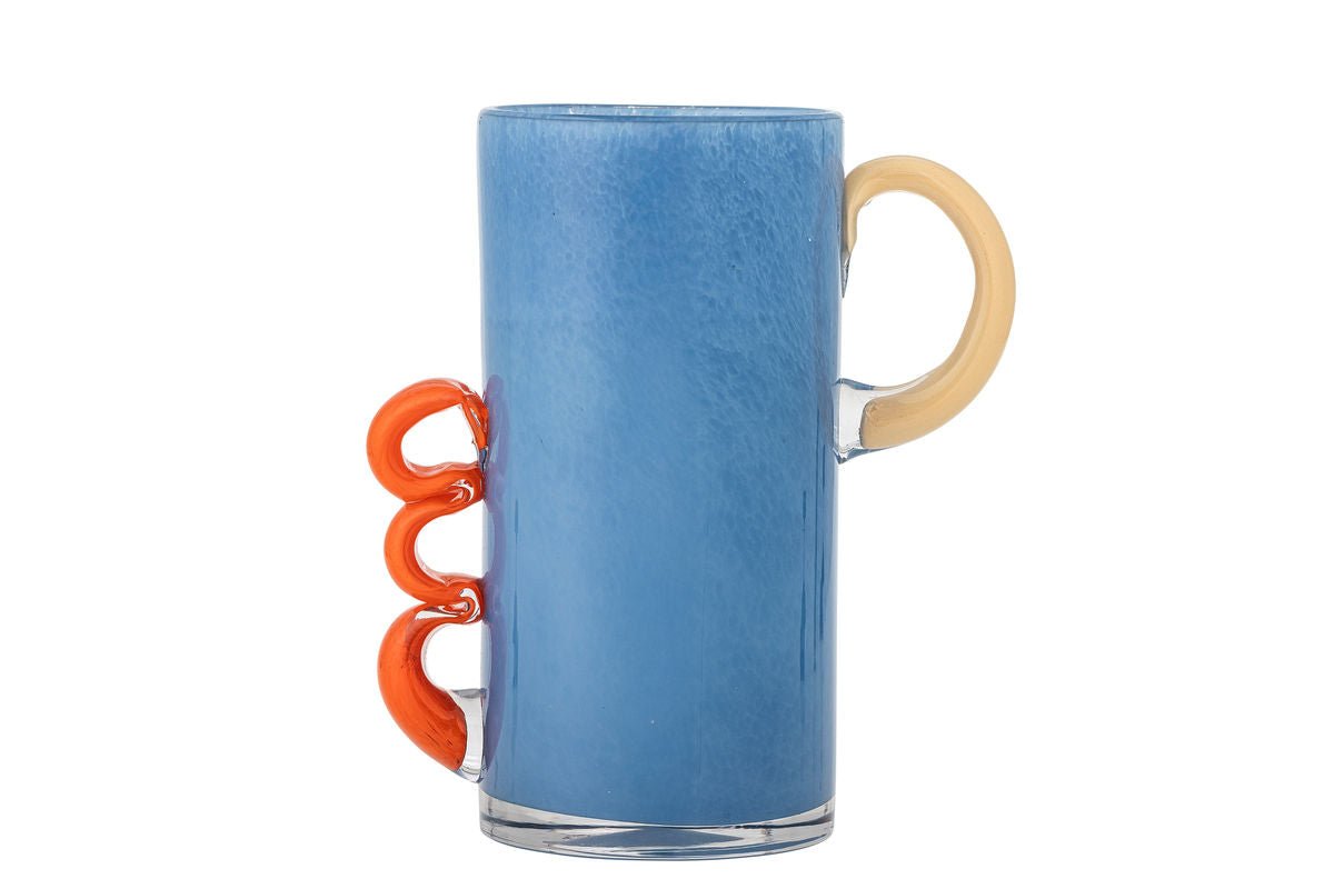 Vase « Alva » – Verre bleu