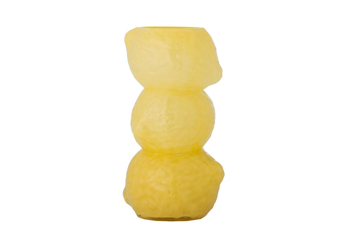 Vase « Solaro » – Verre jaune