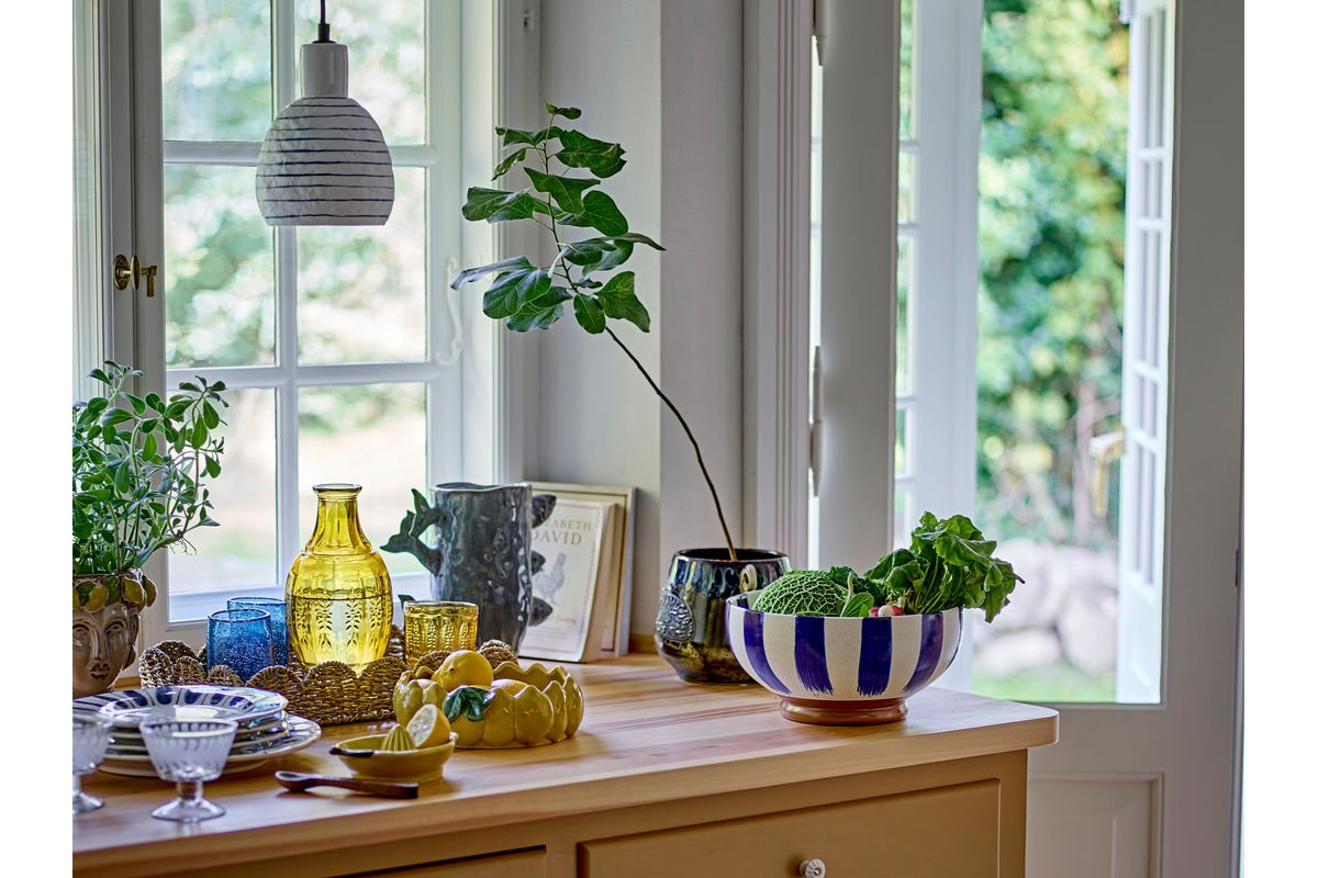 Bol Cala – bol en grès peint à la main en Bleu