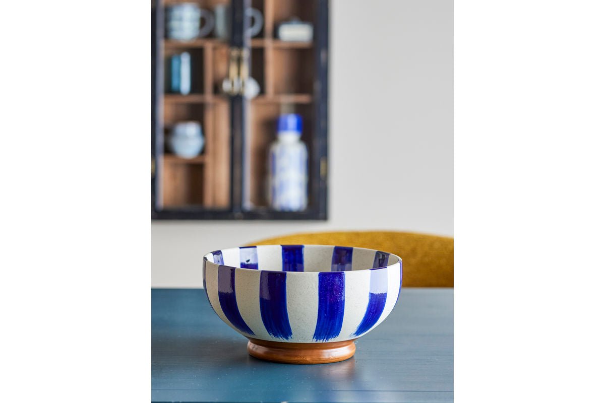 Bol Cala – bol en grès peint à la main en Bleu