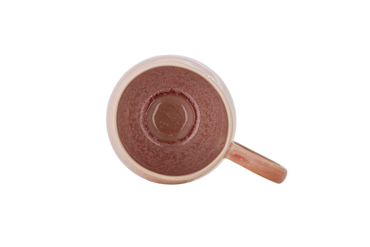 Ensemble de tasses Ikki – Émail réactif en tons rosés (lot de 4)